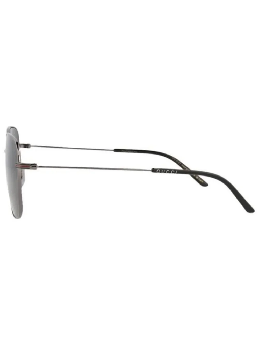 New Gucci Mens Square/Rectangle Ruthenium Ruthenium Grey Fashion Designer Sungla